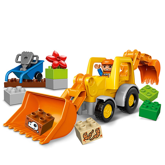 LEGO DUPLO - Backhoe Loader - - Fat Brain Toys