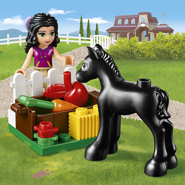 Lego friends foal online washing station