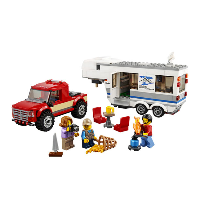 LEGO City Great Vehicles - Pickup & Caravan - - Fat Brain Toys