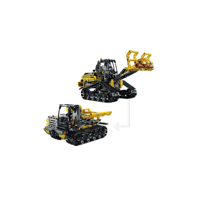 Lego technic tracked loader hot sale