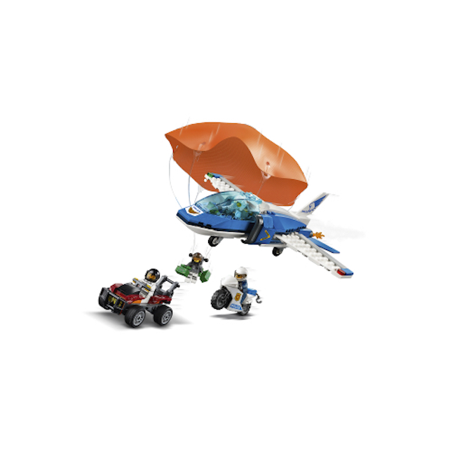 LEGO City Police Sky Police Parachute Arrest Fat Brain Toys