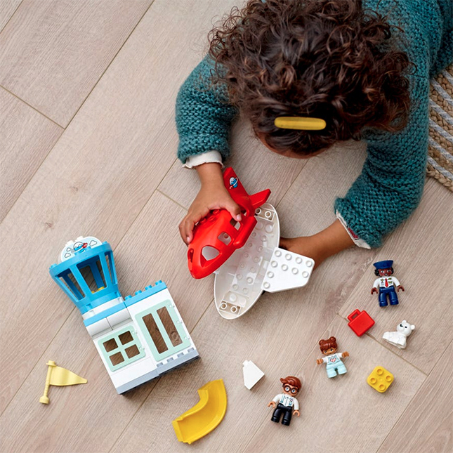 Lego duplo my town cheap airport and airplane toy