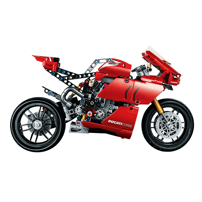 LEGO 42107 Technic Ducati Panigale V4 R, Moto de Juguete Roja, Maqueta para  Construir y Decorar el Dormitorio, con Caja de Cambios y Suspensión, Idea  de Regalo para Niños y Niñas a