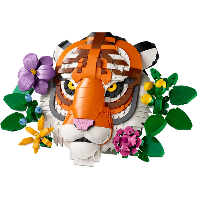 LEGO Art - The Fauna Collection - Tiger - - Fat Brain Toys