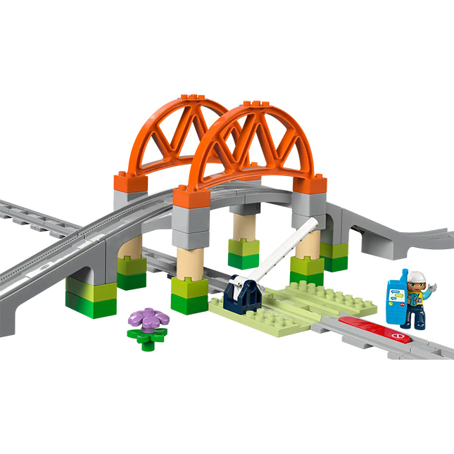 LEGO DUPLO Train Bridge and Tracks Expansion Set
