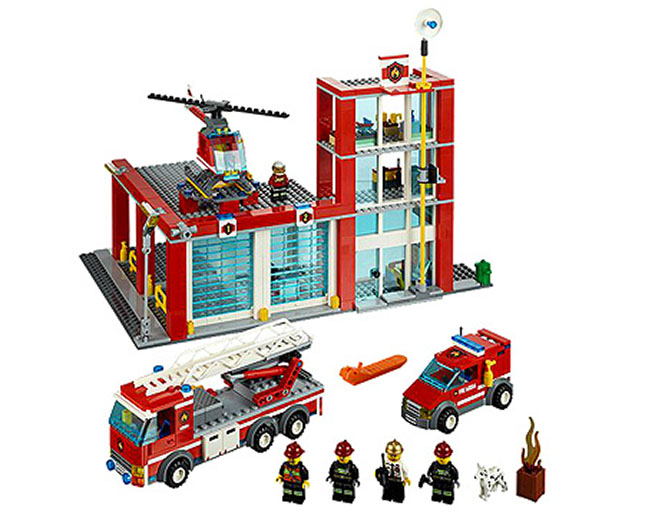 Fat brain toys fire station sales playset