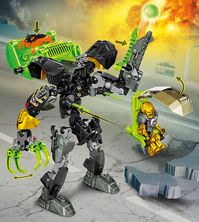 Lego Hero Factory - Rocka Stealth Machine - - Fat Brain Toys