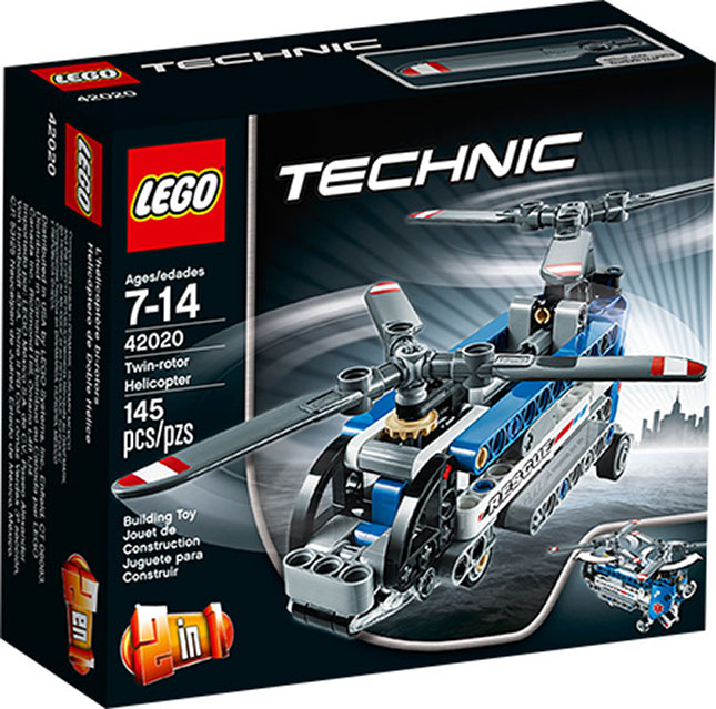 LEGO Technic - Twin-Rotor Helicopter - - Fat Brain Toys