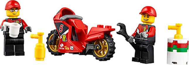 LEGO City Great Vehicles - Racing Bike Transporter - - Fat Brain Toys