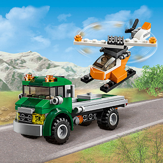 LEGO Creator - Chopper Transporter - - Fat Brain Toys