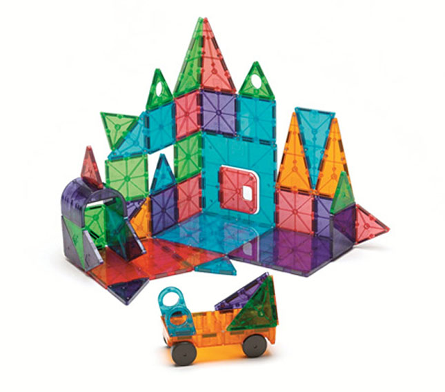Magna-Tiles Clear Colors 48-Piece Deluxe Set – Growing Tree Toys