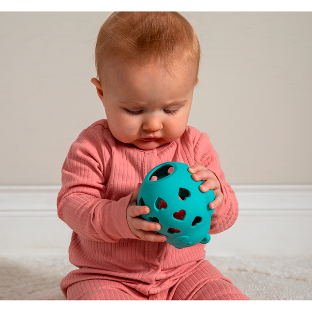 Teddy Roly Rattle - - Fat Brain Toys