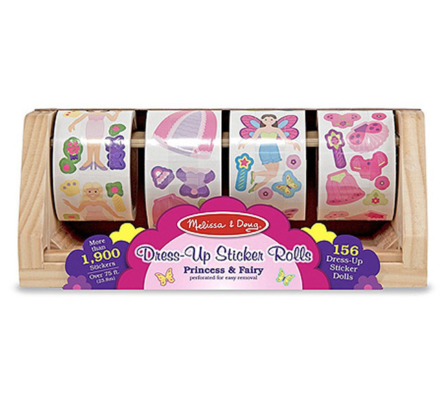 Dress-Up Princess & Fairy Sticker Rolls - - Fat Brain Toys Dress-Up Princess & Fairy Sticker Rolls - - Fat Brain Toys