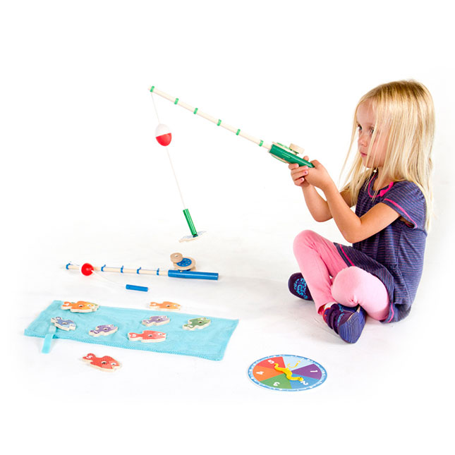 Catch & Count Magnetic Fishing Rod Set - - Fat Brain Toys