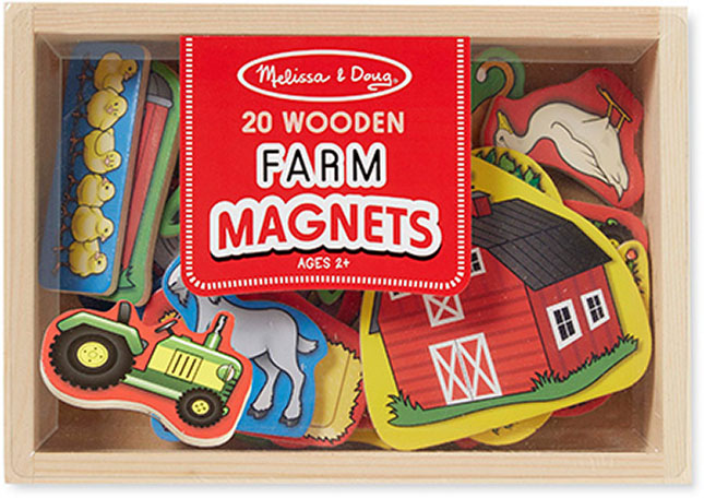 Wooden Farm Magnets - - Fat Brain Toys