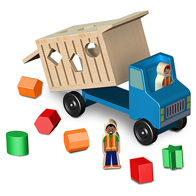 ShapeSorting Dump Truck Fat Brain Toys