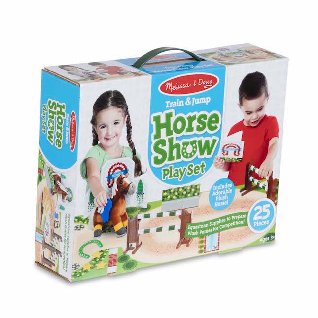 Train & Jump Horse Show Play Set - - Fat Brain Toys