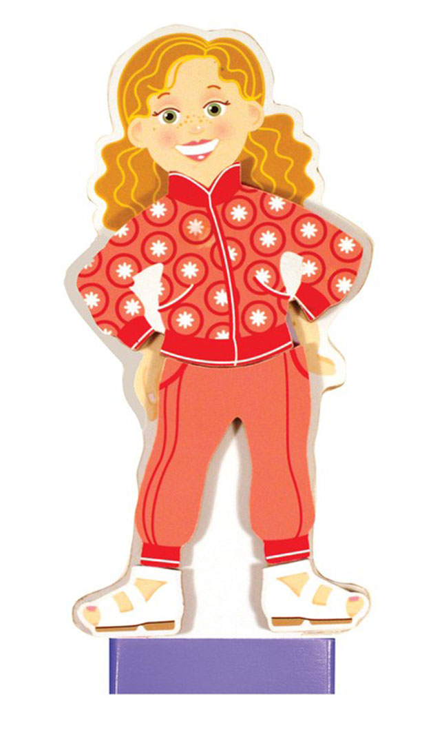 Maggie Leigh Magnetic Dress-Up Set - - Fat Brain Toys