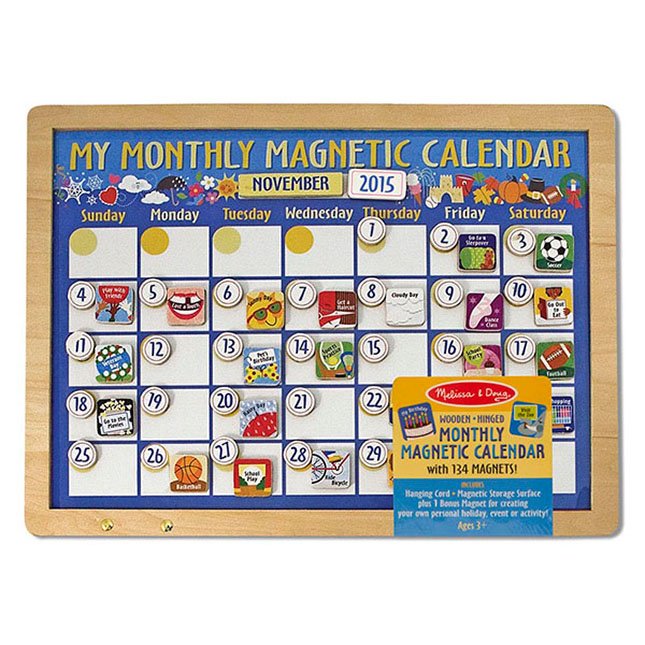 Monthly Magnetic Calendar - - Fat Brain Toys