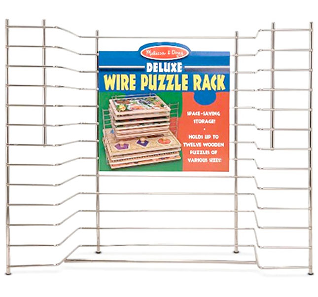 Single Wire Puzzle Storage Rack - - Fat Brain Toys