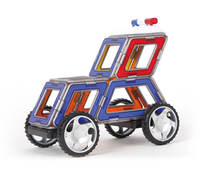 Magformers XL Cruisers - Emergency Set - - Fat Brain Toys