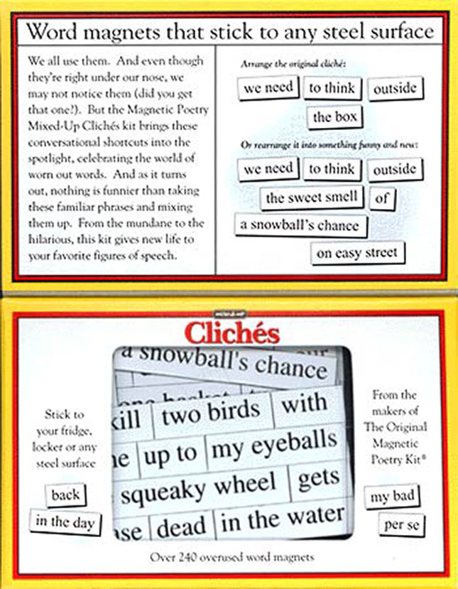 Magnetic Poetry Cliches Image