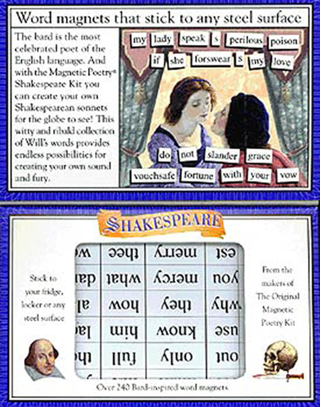 Buy Kit Di Poesia Magnetica Shakespeare Online Italia - Foto 5