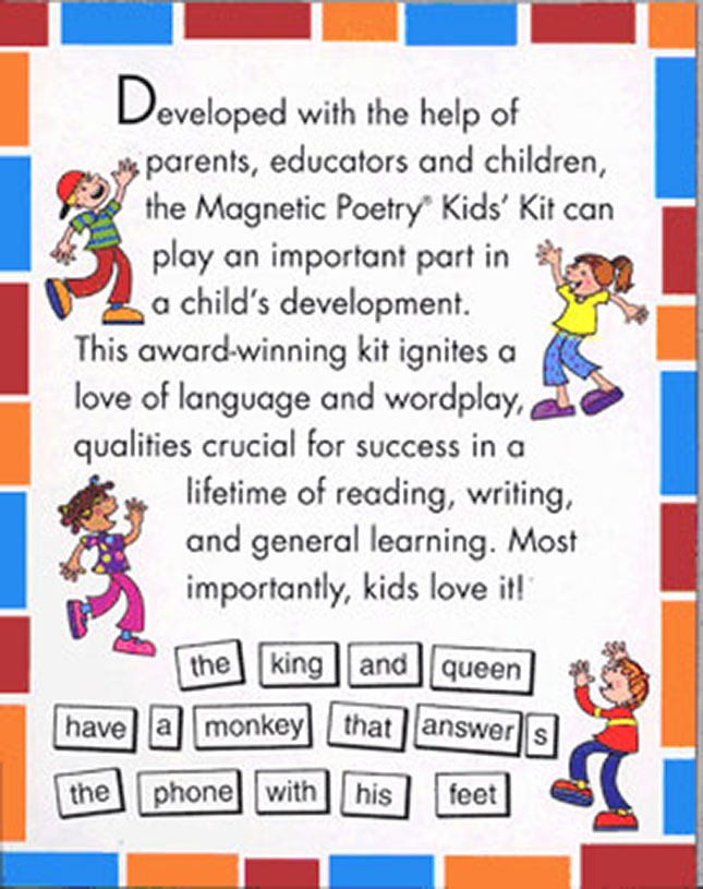 Magnetic Poetry Kids' Kit - - Fat Brain Toys