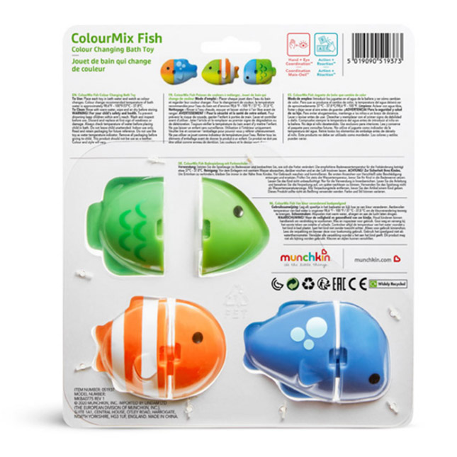 ColorMix Fish Color Changing Bath Toy - - Fat Brain Toys