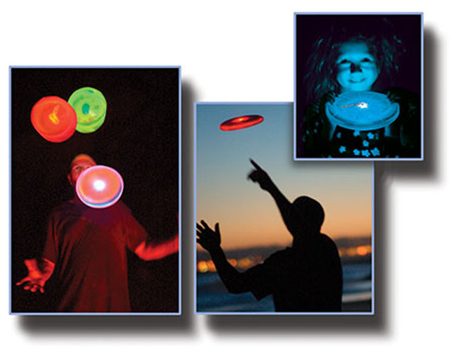FlashFlight Jr. LED LightUp Flying Disc Fat Brain Toys
