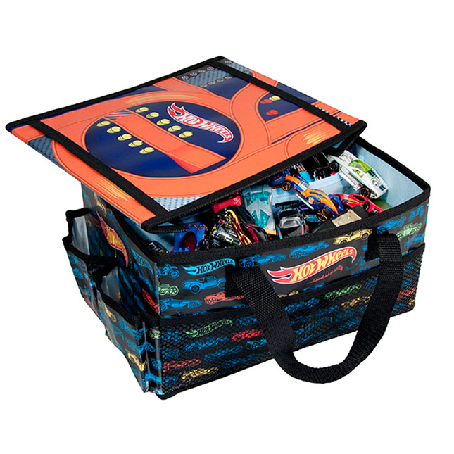 Hot Wheels On The Go Storage Organizer Desk - - Fat Brain Toys