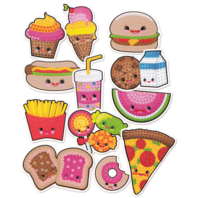 Sticky Mosaics Silly Snacks - - Fat Brain Toys