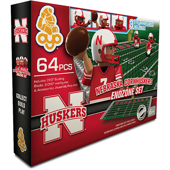 Husker Football End Zone with Minifigures - - Fat Brain Toys