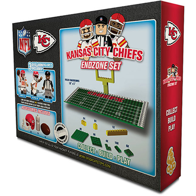 Kansas City Chiefs End Zone with Minifigures - - Fat Brain Toys