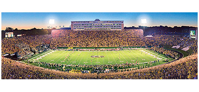 College Panoramic Stadium Puzzle - University of Missouri