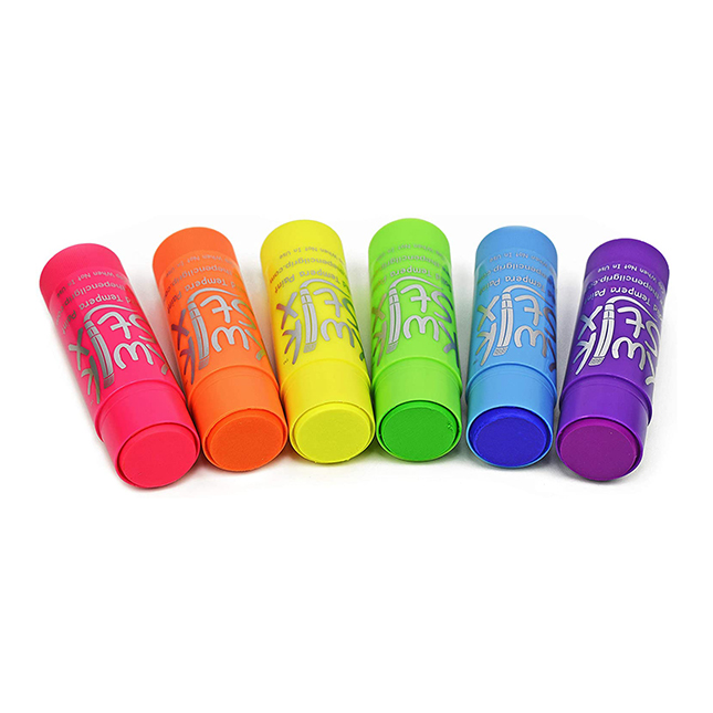 Jumbo KwikStix Tempera Paint 6 pc Neon Colors Fat Brain Toys