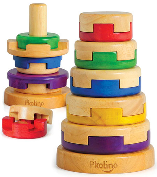 小物 Peccolin P'kolino Puzzle Stacker - - Fat Brain Toys