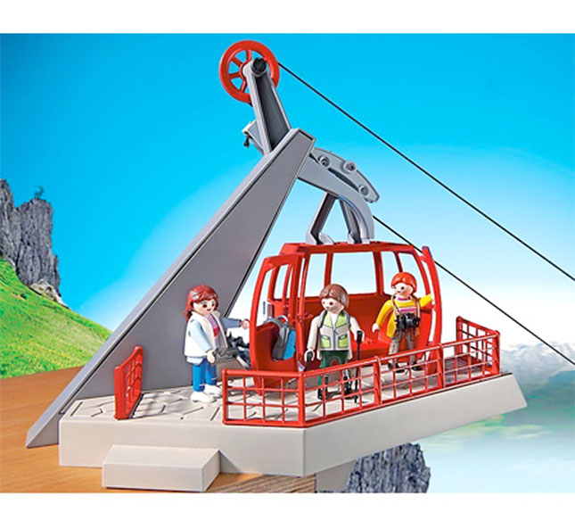 Playmobil Mountain Life Alpine Cable Car Fat Brain Toys
