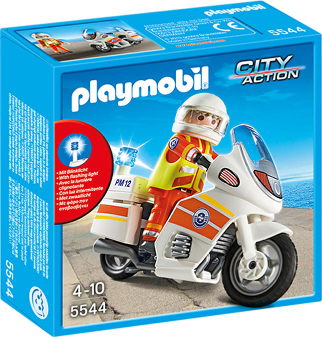 Playmobil Coast Guard - Emergency Motorcycle with Light