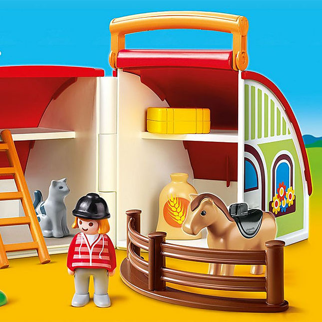 Playmobil 1.2.3. My Take Along Barn - Best Imaginative Play for Babies