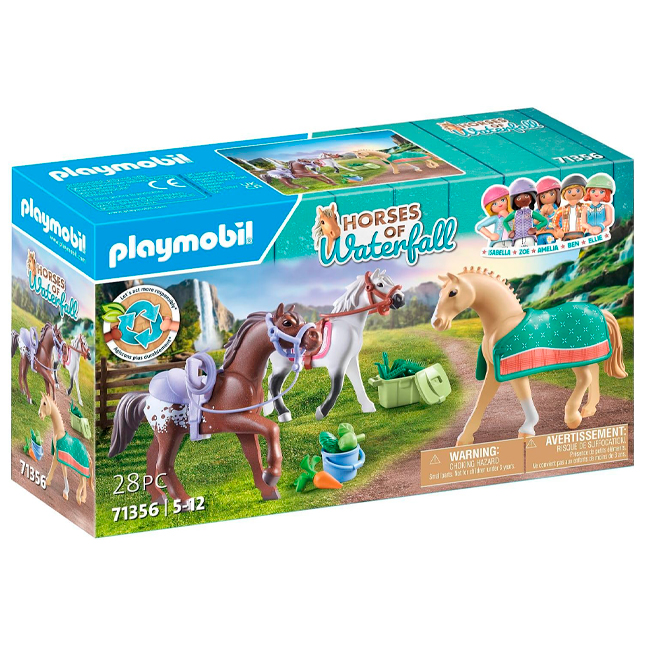 Playmobil horses of promo waterfall