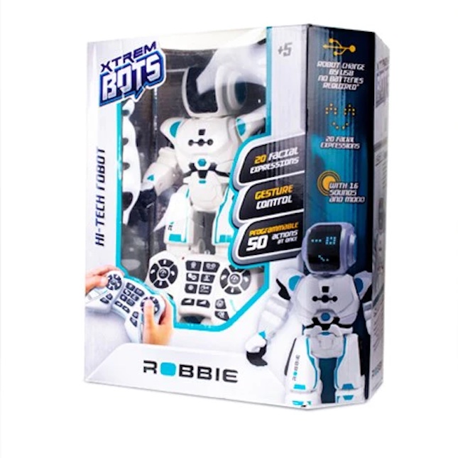 Xtrem Bots - Robbie, Jouet Robot Enfant Télécommandé