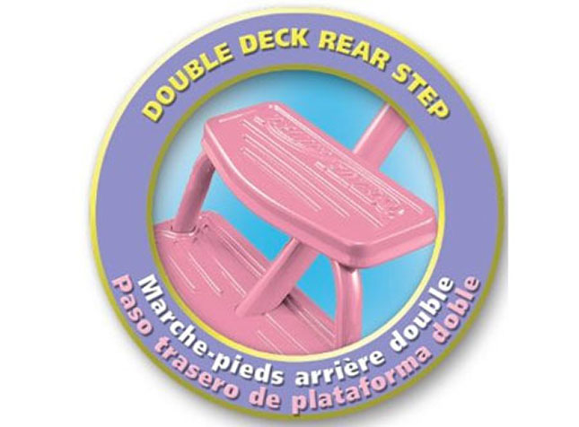 radio flyer classic pink dual deck tricycle