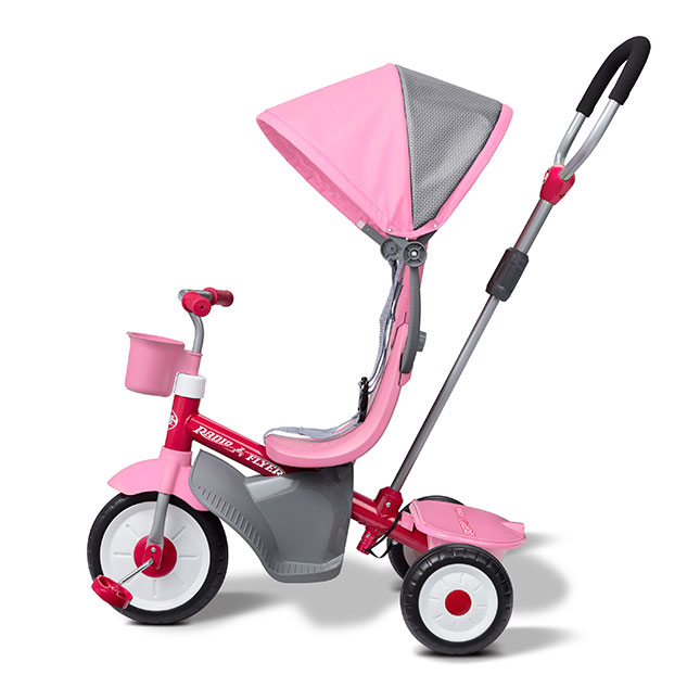 Radio Flyer 4-in-1 Trike - Pink - - Fat Brain Toys