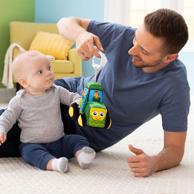 Lamaze John Deere Clip Go Tractor Farm Toys