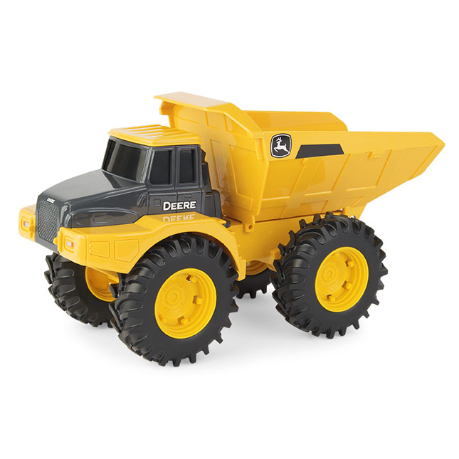 John Deere 11" Yellow Construction Dumper Truck Vehicle Wheel Loader NWT 