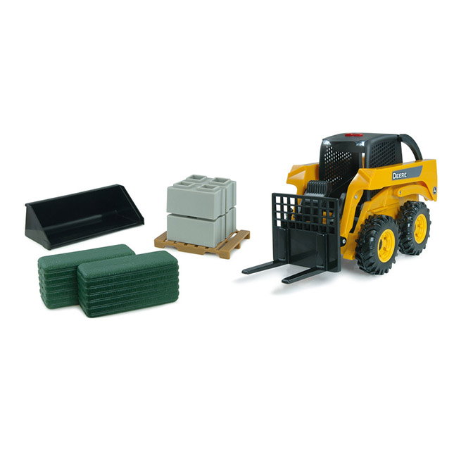 1/16 John Deere Big Farm Skidsteer Set - - Fat Brain Toys