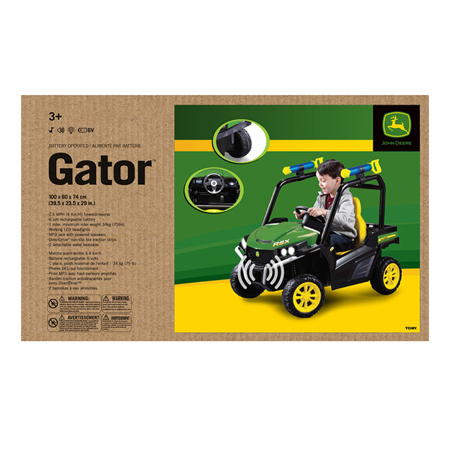 John Deere Battery Operated 6 Volt RSX Ride on Kids Gator Lp53343 Tomy for sale online 
