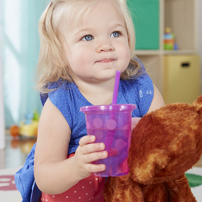 Take & Toss Straw Cups 10 Oz - 4 Pack - - Fat Brain Toys