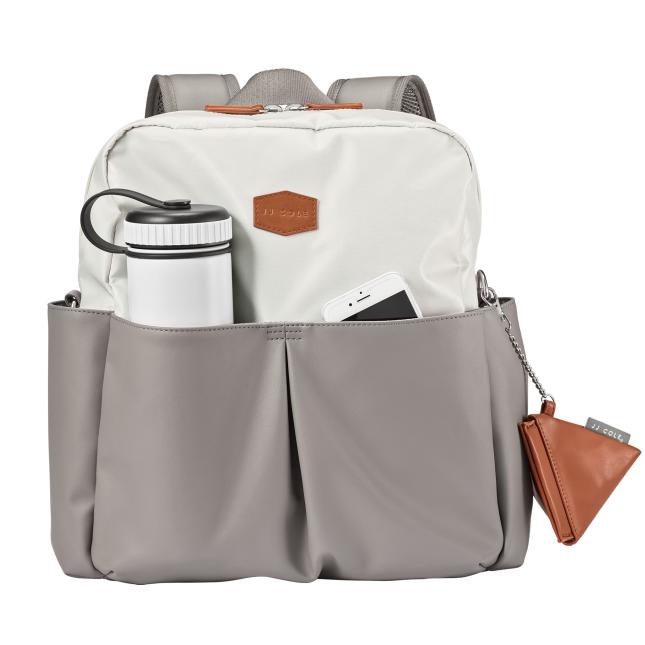 JJ Cole Popperton Boxy Backpack Diaper Bag Mushroom Baby Gear